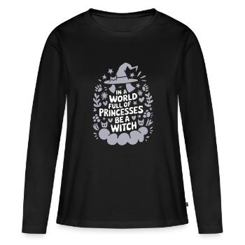 For magical kawaii lovers - Women's Premium Organic Long Sleeve Shirt - black - Front - Julia (174cm)