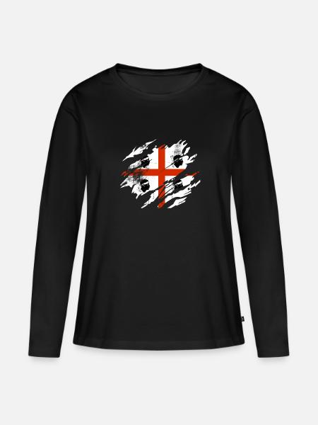 Sardinien Sommer - Frauen Premium Bio Langarmshirt - Schwarz