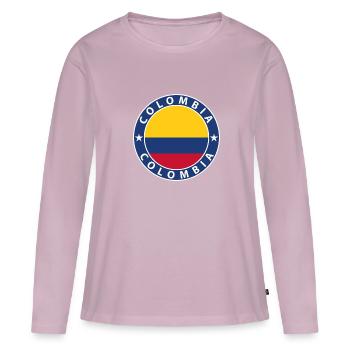 Kolumbien - Frauen Premium Bio Langarmshirt - Altrosa - Vorne - Julia (174cm)