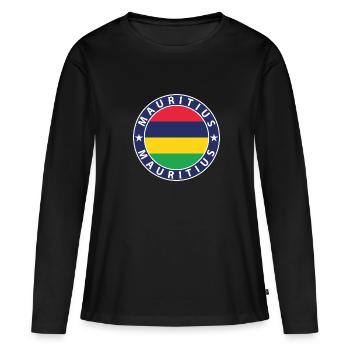 Mauritius - Women's Premium Organic Long Sleeve Shirt - black - Front - Julia (174cm)