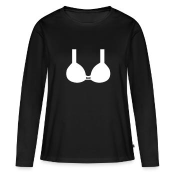 Fête en bikini - T-shirt manches longues Premium bio Femme - noir - Devant - Julia (174cm)