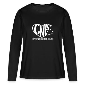 CNA Nursing Quotes Certified Nurse Assistant Gifts - Frauen Premium Bio Langarmshirt - Schwarz - Vorne - Julia (174cm)