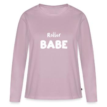Roller Babe - Skating - Frauen Premium Bio Langarmshirt - Altrosa - Vorne - Julia (174cm)
