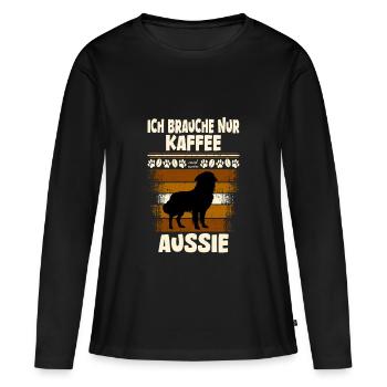 Berger australien australien - T-shirt manches longues Premium bio Femme - noir - Devant - Julia (174cm)