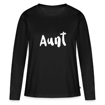 Tante - Tante - T-shirt manches longues Premium bio Femme - noir - Devant - Julia (174cm)