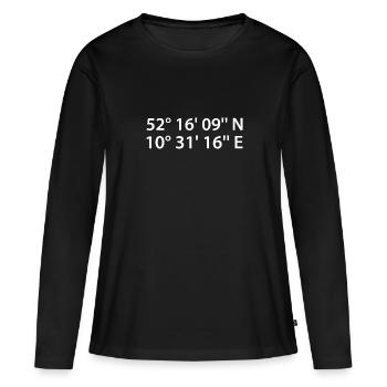 Braunschweig coordinates - Women's Premium Organic Long Sleeve Shirt - black - Front - Julia (174cm)