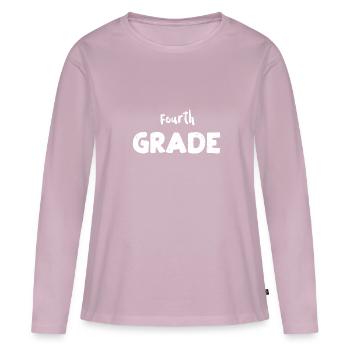 Fourth Grade - Teacher - Frauen Premium Bio Langarmshirt - Altrosa - Vorne - Julia (174cm)