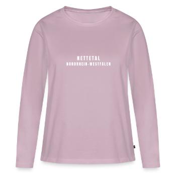 Nettetal Rhénanie-du-Nord-Westphalie - T-shirt manches longues Premium bio Femme - rose poudré - Devant - Julia (174cm)
