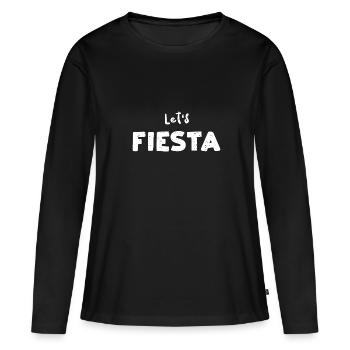Let’s Fiesta - Cinco De Mayo - T-shirt manches longues Premium bio Femme - noir - Devant - Julia (174cm)