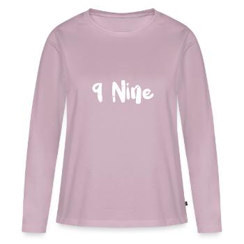 9 Nine - Birthday - Women's Premium Organic Long Sleeve Shirt - dusky pink - Front - Julia (174cm)