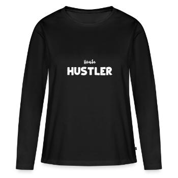 House Hustler - Real Estate - Women's Premium Organic Long Sleeve Shirt - black - Front - Julia (174cm)