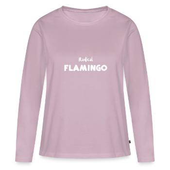Radical Flamingo - Flamingo - Women's Premium Organic Long Sleeve Shirt - dusky pink - Front - Julia (174cm)
