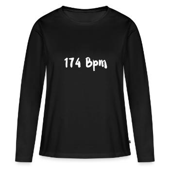 174 Bpm - Music - Frauen Premium Bio Langarmshirt - Schwarz - Vorne - Julia (174cm)