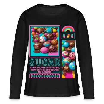 Sugar Man - Women's Premium Organic Long Sleeve Shirt - black - Front - Julia (174cm)