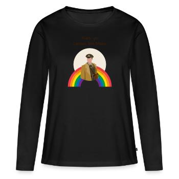 Thank you Captain Tom Moore - Women's Premium Organic Long Sleeve Shirt - black - Front - Julia (174cm)