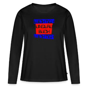 wichtig unglaublich wichtig dunkel - Frauen Premium Bio Langarmshirt - Schwarz - Vorne - Julia (174cm)