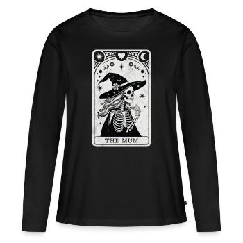 Tarot Mum - Women's Premium Organic Long Sleeve Shirt - black - Front - Julia (174cm)