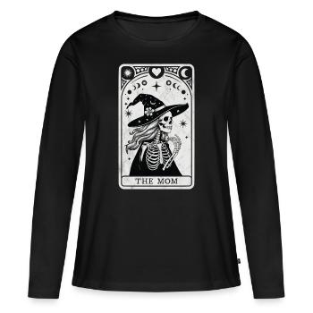 Tarot-Mama - Frauen Premium Bio Langarmshirt - Schwarz - Vorne - Julia (174cm)