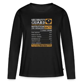 Safety Protection Sarcasm Night Shift - Women's Premium Organic Long Sleeve Shirt - black - Front - Julia (174cm)