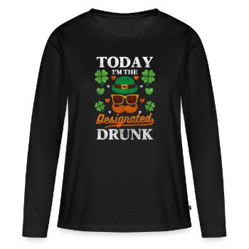 Vacanciers en Irlande - T-shirt manches longues Premium bio Femme - noir - Devant - Julia (174cm)