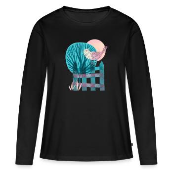 Spring scene - Women's Premium Organic Long Sleeve Shirt - black - Front - Julia (174cm)