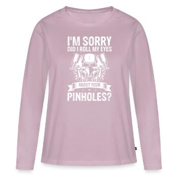 Car painter offer for coachbuilders - Women's Premium Organic Long Sleeve Shirt - dusky pink - Front - Julia (174cm)