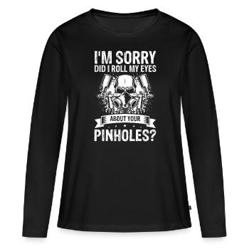 Autolackierer Angebot für Karosseriebauer - Frauen Premium Bio Langarmshirt - Schwarz - Vorne - Julia (174cm)