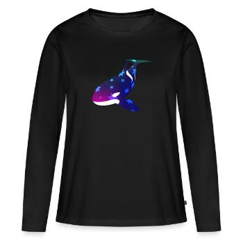 Killer-Eulen - Frauen Premium Bio Langarmshirt - Schwarz - Vorne - Julia (174cm)