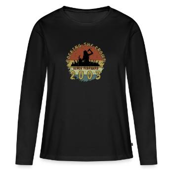 22nd Birthday Rocking the crowd SNG 02/2003 - Women's Premium Organic Long Sleeve Shirt - black - Front - Julia (174cm)