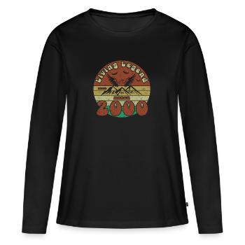 25th Birthday Living Legend since VIN 03/2000 - Women's Premium Organic Long Sleeve Shirt - black - Front - Julia (174cm)