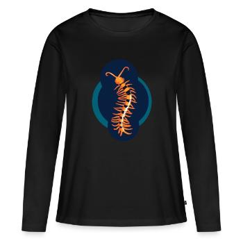 insecte venimeux scolopendre chenille - T-shirt manches longues Premium bio Femme - noir - Devant - Julia (174cm)
