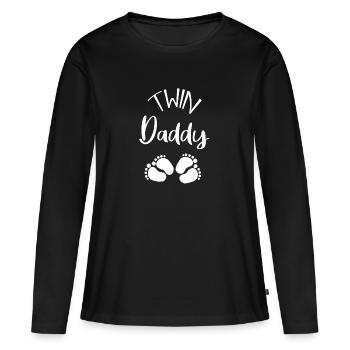 Father of twins - Women's Premium Organic Long Sleeve Shirt - black - Front - Julia (174cm)