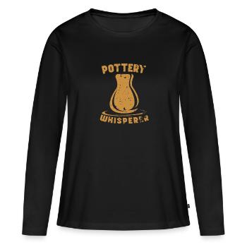 Poterie Céramique Poterie Poterie Poterie Poterie Poterie - T-shirt manches longues Premium bio Femme - noir - Devant - Julia (174cm)