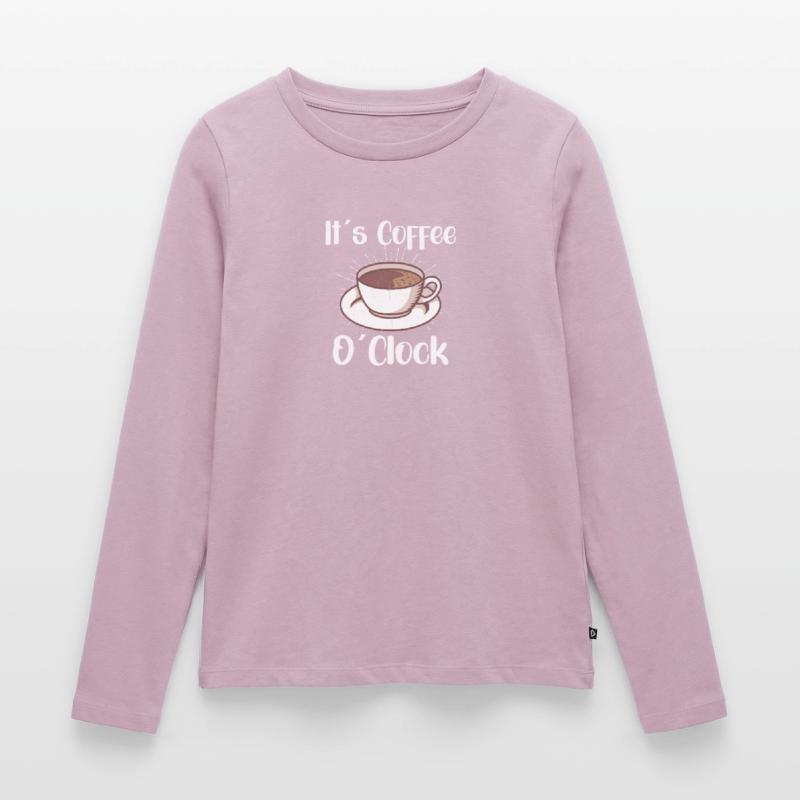 Coffee Lover Caffeine Molecule Java Latte Espresso Frauen Premium Bio Langarmshirt