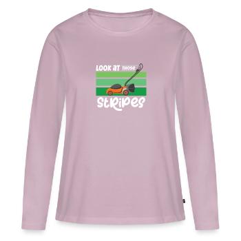 Garden Plants Gardener Lawn Mowing Leaf Blowers - Women's Premium Organic Long Sleeve Shirt - dusky pink - Front - Julia (174cm)