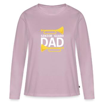Marching Band Clarinetist School Rehearsal Music - Women's Premium Organic Long Sleeve Shirt - dusky pink - Front - Julia (174cm)