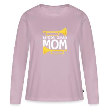 Marching Band Clarinetist School Rehearsal Music - Women's Premium Organic Long Sleeve Shirt - dusky pink - Front - Julia (174cm)