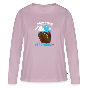 Bootfahren Bootskapitän Kreuzfahrtschiff - Frauen Premium Bio Langarmshirt - Altrosa - Vorne - Julia (174cm)