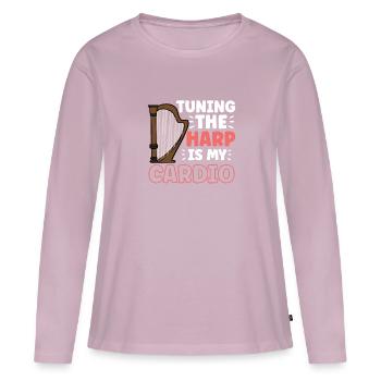 Harp Musical Instrument Harp Teacher - Women's Premium Organic Long Sleeve Shirt - dusky pink - Front - Julia (174cm)