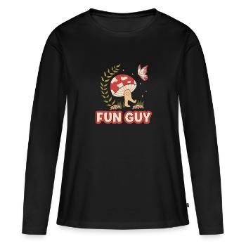 Morels Mushroom Picker Mushroom Farmer Mushroom - T-shirt manches longues Premium bio Femme - noir - Devant - Julia (174cm)