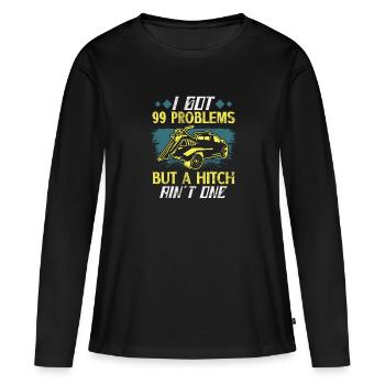 Repo-agent Repo Man Repossession Agent - Frauen Premium Bio Langarmshirt - Schwarz - Vorne - Julia (174cm)