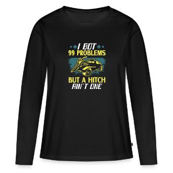 Repo-agent Repo Man Repossession Agent - Frauen Premium Bio Langarmshirt - Schwarz - Vorne - Julia (174cm)