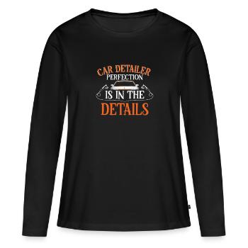 Mobile car preparation car preparation - Women's Premium Organic Long Sleeve Shirt - black - Front - Julia (174cm)