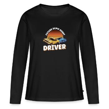 Demo Derby Demolition Derby Demolition Derby - T-shirt manches longues Premium bio Femme - noir - Devant - Julia (174cm)