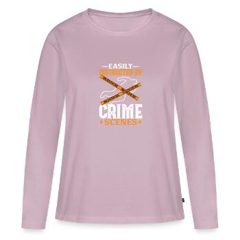True Crime Murder Spy Crime Interest Gift Idea - Frauen Premium Bio Langarmshirt - Altrosa - Vorne - Julia (174cm)