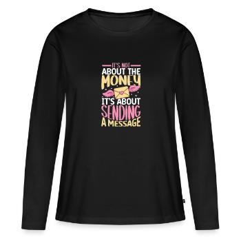 Postangestellte Postdame Postbote Post - Frauen Premium Bio Langarmshirt - Schwarz - Vorne - Julia (174cm)