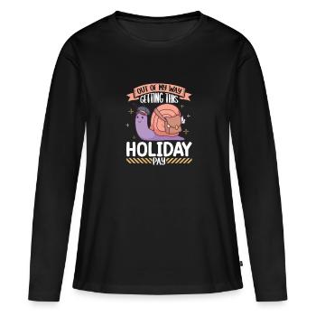 Commis des postes Postlady Postman Post Office - T-shirt manches longues Premium bio Femme - noir - Devant - Julia (174cm)