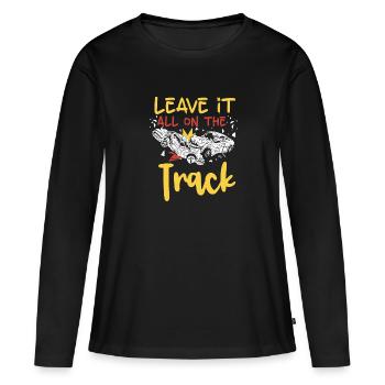 Demo Derby Demolition Derby Demolition Derby - T-shirt manches longues Premium bio Femme - noir - Devant - Julia (174cm)