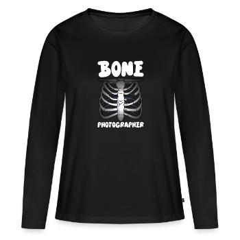 RAD TECH TECHNOLOGIE DE RADIOLOGIE TECHNOLOGIE RADIOLOGIE TECHNOLOGIE RADIOLOGIE - T-shirt manches longues Premium bio Femme - noir - Devant - Julia (174cm)