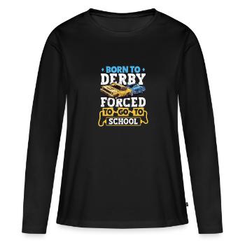 Demo Derby Demolition Derby Demolition Derby - T-shirt manches longues Premium bio Femme - noir - Devant - Julia (174cm)